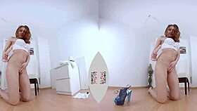 Kitana kneels with big boobs and dildo