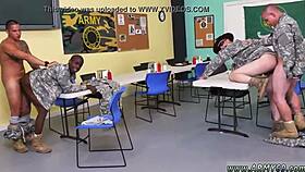 drill sergeant with twink boys in gay clips