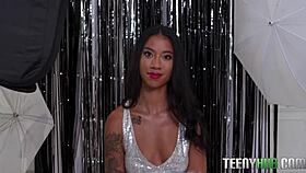 Ameena Green's New Year Blowjob Surprise.