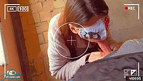 Stepbrother and stepsister help each other cum in panties