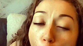 Feeling aroused with dildo sucking and pussy play with syren