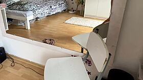 I can't stop watching this fit babe finger her wet shaved pussy