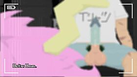 I have wild car sex with Mina, riding her big cock in this cartoon show.