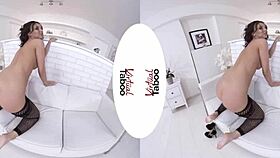 Wet shaved pussy orgasm in fishnets