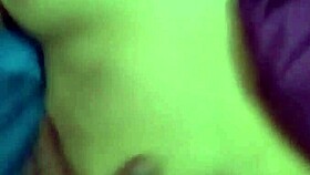 Hot asian wife gets her big tits sucked and pussy fucked on the bed by amateur cock.