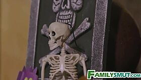 Watch the big bad wolf fuck the red riding wolf stepdaughter in costumes.