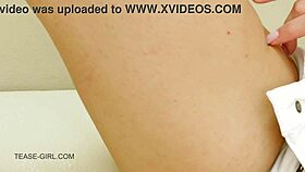 Super cute teen relaxes on sofa during casting.