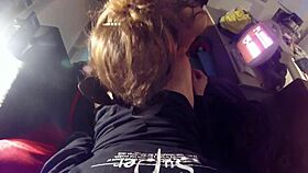 blonde lover surprises with a mouthful cumshot orgasm on webcam