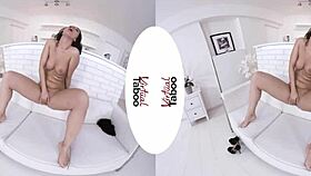 Wet shaved pussy orgasm in fishnets