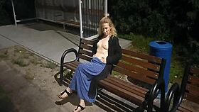 night walk turned wild with public stripping 😜