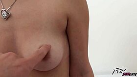 Skinny brunette comes to fuck for cheap money