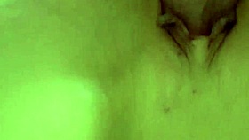 I feel the deep penetration in Ikellywhite's creamy pussy with sweet moans