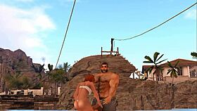 Hunky Cam Heyward And Lucky Beach Goer Share Intense Emotions