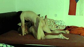 our first amateur homemade sex tape with brunette hardcore fucking revealed