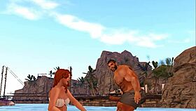 Hunky Cam Heyward And Lucky Beach Goer Share Intense Emotions