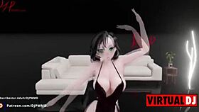 Cute Futa Rachel Dances To Pop Blender MMD 😍