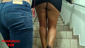 dotado devoured the brunette big ass in garage, living room, bedroom, filling her pussy with cum