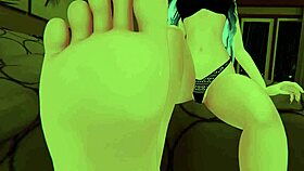 Girl catches you stalking and humiliates with feet!