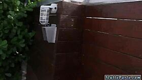 Is This Orgasm Squirt Party Teasing Teens in the Bathroom?