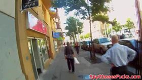 i picked up this euro sweetie and jizzed all over her small 18+ tits in doggystyle, missionary, and pov