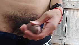 Excellent Handjob From His Big Cock