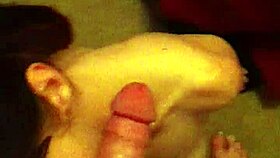 Skinny brunette sucks dick 😍