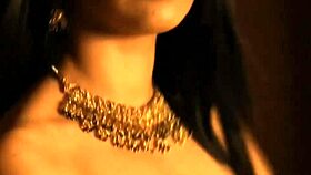 Beautiful brunette chick from bollywood undressing and dancing nude