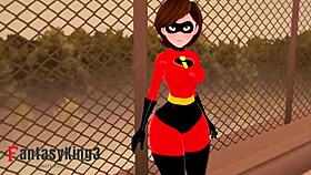hey, check out elastigirl's flexible body getting fucked in this hentai pov?