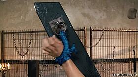 Lezdom binds the group of hotties for strapon fucking and rimming fun