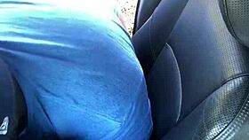 Ebony Mature Gets Ass Licked in Public While Masturbating