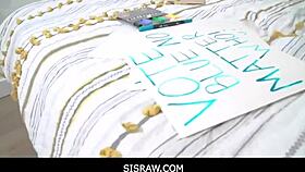 I can't resist Veronica Valentine, my hot step-sister riding me wild for a deal