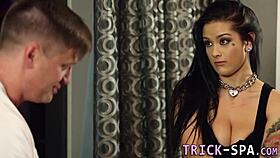 i watch the tattooed babe ride cock with her big tits bouncing