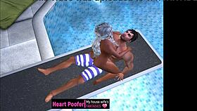 Scene Taken at the Public Swimming Pool Jumping Board