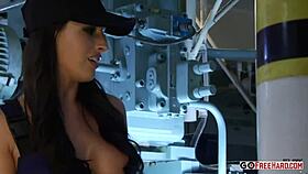 sexy fitness chick handles his cock with blowjob then fucks doggystyle wildly at home. homemade amateurs in action.