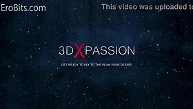 Curious how this sci-fi futanari dominates a busty girl in 3D?