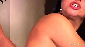 Two guys enjoy DP and anal with brunette Tamiry