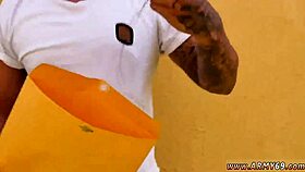 Nude gay anime men follow drill sergeant orders.