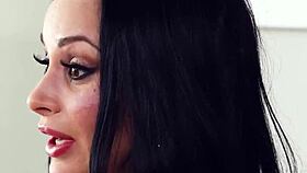 Can this buxom whore in high heels handle deep throating and choking?