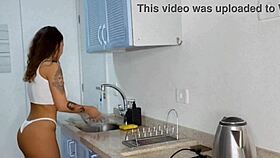 Cassiana Costa enjoys a big thick dick in the club bathroom