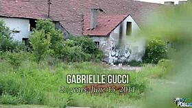 short hair slut with big fake tits, wanna get fucked hard outdoor?