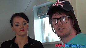 milf wears lingerie while tricked into thinking this is porn