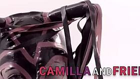 shemale in latex bangs her boy passionately