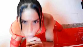 Teen shemale fucks white cock