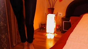 Petite brunette dances in spandex leggings on webcam 😘