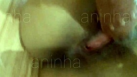 First time using dildo in tight ebony pussy, wow! 😍