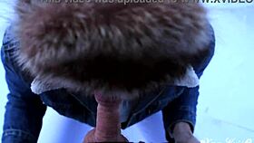 Sexy Slut's Outdoor Deepthroat Creampie