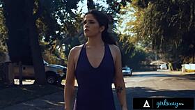 Kinky lover gets femdom help from Casey Calvert.