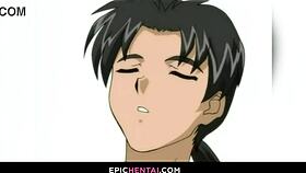 Sweet virgin character gets intimate and fingered in hentai.