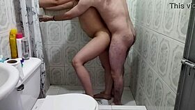 Damn! I know this is wrong, but I caught my neighbor in the bathroom!