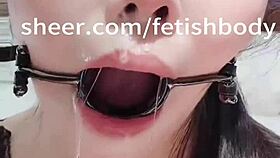 Extreme deepthroat blowjob with choking, spitting, gagging, and humiliation.
